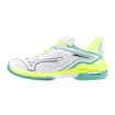 Scarpe da tennis da donna Mizuno Wave Exceed Tour 6 CC White/Black/Mizuno Neo Lime