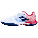 Scarpe da tennis da uomo Babolat Jet Mach 3 AC Men Wide White/Estate Blue