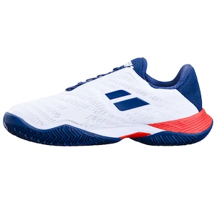 Scarpe da tennis da uomo Babolat Propulse Fury 3 Clay Men White/Estate Blue