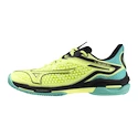 Scarpe da tennis da uomo Mizuno Wave Exceed Tour 6 CC Sunny Lime/Black/Atlantis