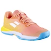 Scarpe da tennis per bambini Babolat Jet Mach 3 All Court Girl Coral/Gold Fusion