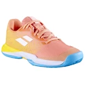 Scarpe da tennis per bambini Babolat Jet Mach 3 All Court Girl Coral/Gold Fusion