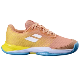 Scarpe da tennis per bambini Babolat Jet Mach 3 All Court Girl Coral/Gold Fusion