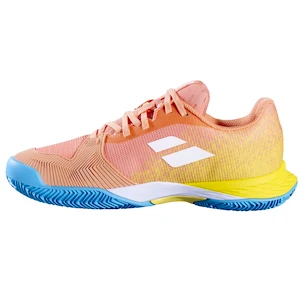 Scarpe da tennis per bambini Babolat Jet Mach 3 All Court Girl Coral/Gold Fusion