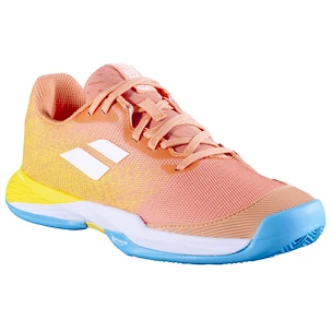 Scarpe da tennis per bambini Babolat Jet Mach 3 All Court Girl Coral/Gold Fusion