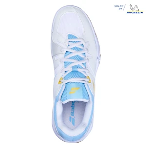 Scarpe indoor da donna Babolat  Shadow Spirit Women White/Light Blue