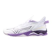 Scarpe indoor da donna Mizuno  Wave Mirage 5 White/Patrician Purple/Quince