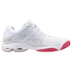 Scarpe indoor da donna Mizuno  Wave VOLTAGE 2 W White/Violet Indigo