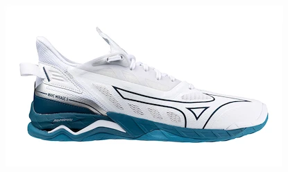 Scarpe indoor da uomo Mizuno  WAVE MIRAGE 5 White/Sailor Blue/Silver