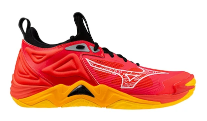 Scarpe indoor da uomo Mizuno  WAVE MOMENTUM 3 Radiant Red/White/Carrot Curl