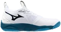 Scarpe indoor da uomo Mizuno  WAVE MOMENTUM 3 White/Sailor Blue/Silver