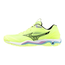 Scarpe indoor da uomo Mizuno Wave Stealth 6 Neo Lime/Black/Splish Splash