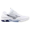 Scarpe indoor da uomo Mizuno  Wave STEALTH 6 White/Bellwether Blue