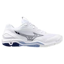 Scarpe indoor da uomo Mizuno  Wave STEALTH 6 White/Bellwether Blue