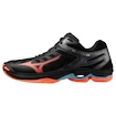 Scarpe indoor da uomo Mizuno  Wave VOLTAGE 2 Black/Neon Flame