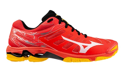 Scarpe indoor da uomo Mizuno  WAVE VOLTAGE Radiant Red/White/Carrot Curl  EUR 51