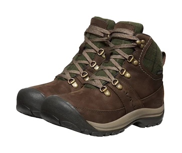 Scarpe outdoor da donna Keen Kaci III Winter Mid Wp Dark Earth/Green Plaid