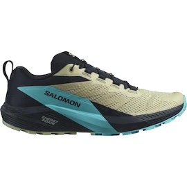 Scarpe running uomo Salomon Sense Ride 5 Alfalfa / Carbon / Peacock Blue