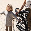 Seggiolino per bambini per biciclette Urban Iki  Junior seat without carrier frame Bincho Black/Bincho Black