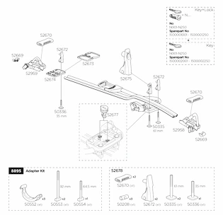 Supporto per ruota posteriore di ricambio Thule  52959