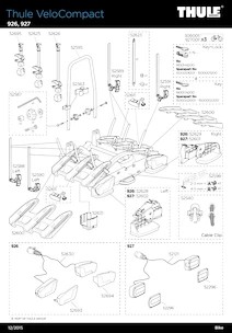 Thule VeloCompact 926 + adattatore per 4a bicicletta