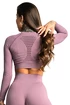 Top donna Gym Glamour  Crop-Top wild rose