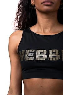 Top donna Nebbia Intense Gold Mesh Mini Top 830 black