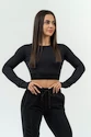 Top donna Nebbia Intense Women's Long Sleeve Crop Top Perform 839 Black