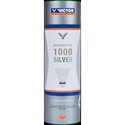 Volani da badminton Victor  Nylon Shuttle 1000 Silver - White 6 ks