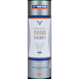 Volani da badminton Victor Nylon Shuttle 1000 Silver - White 6 ks